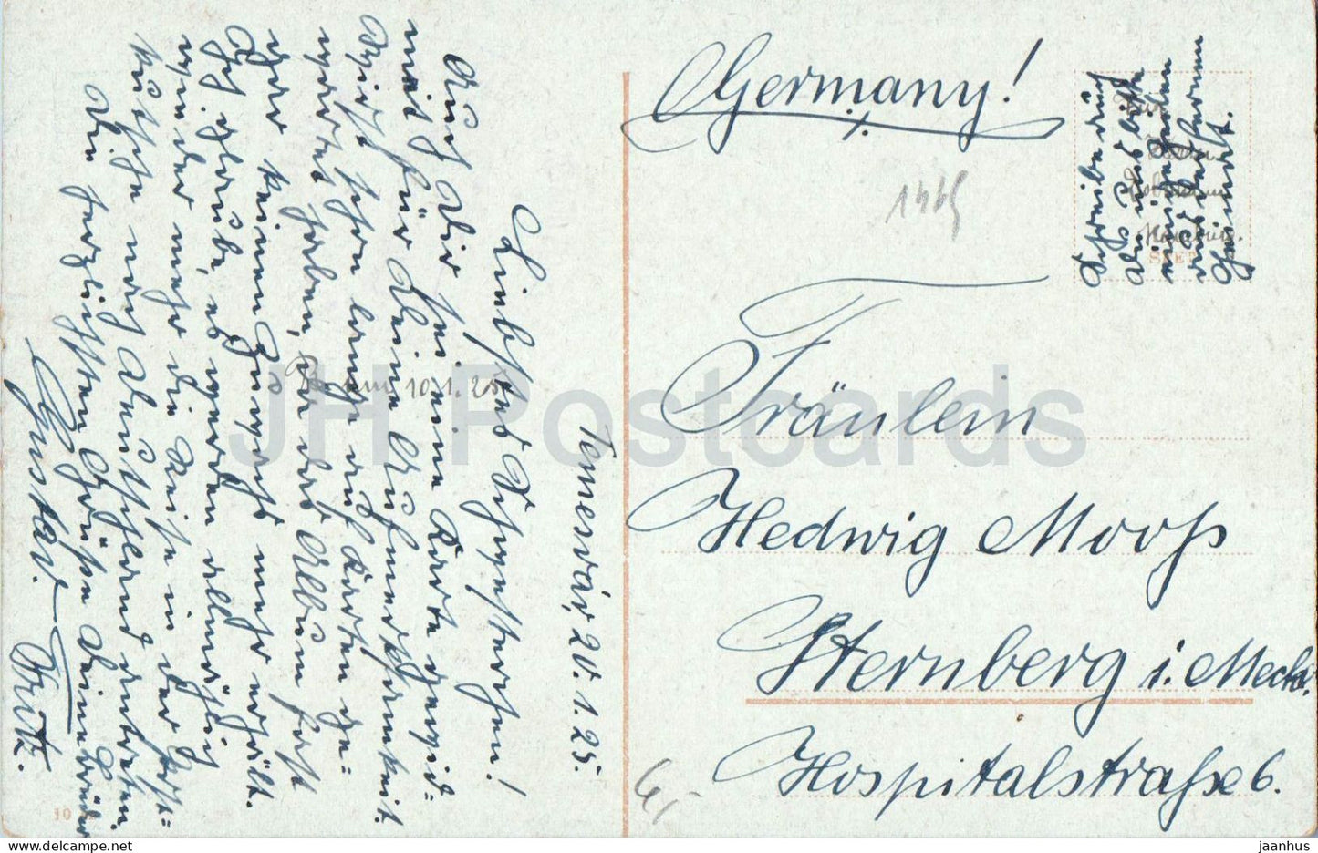 Budapest Dunai latkep - Danube View - Donauansicht - ship - boat - old postcard - 1925 - Hungary - used