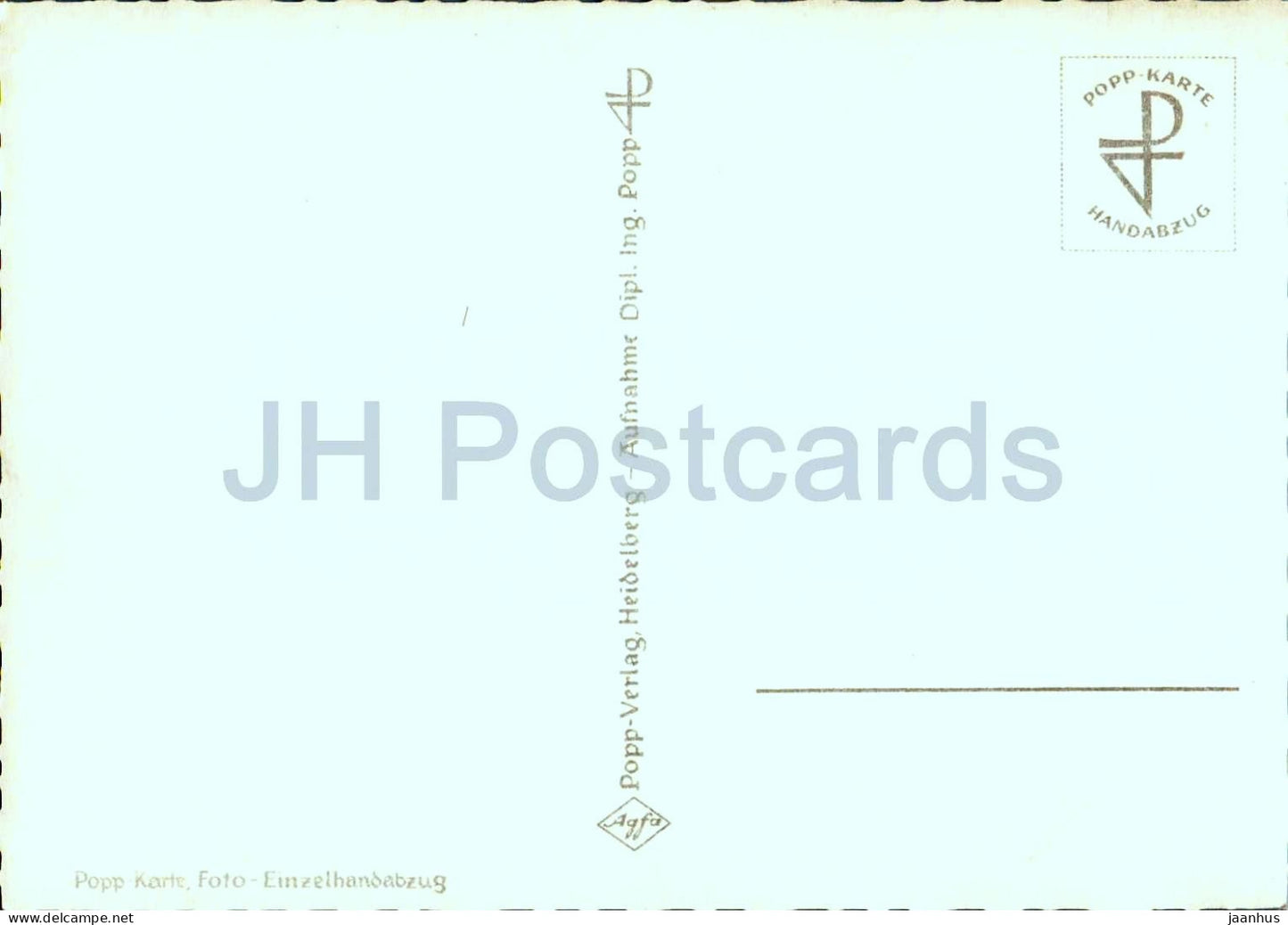 Ausblick vom Kreuzeck zum Eibsee - alpine panorama - mountains - 1044 - old postcard - Germany - unused