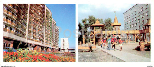 Tyumen - in a new residential area - 1986 - Russia USSR - unused - JH Postcards