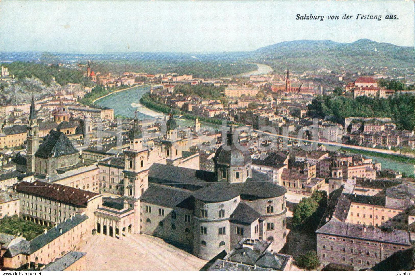 Salzburg von der Festung aus - Nr. 525 - old postcard - 1915 - Austria - unused - JH Postcards
