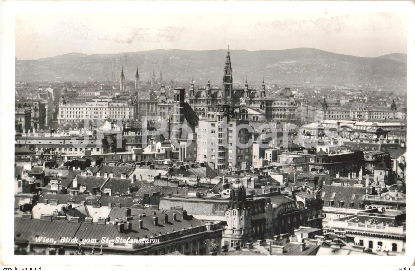 Wien - Vienna - Blick vom St Stefansturm - old postcard - 1939 - Austria - used - JH Postcards