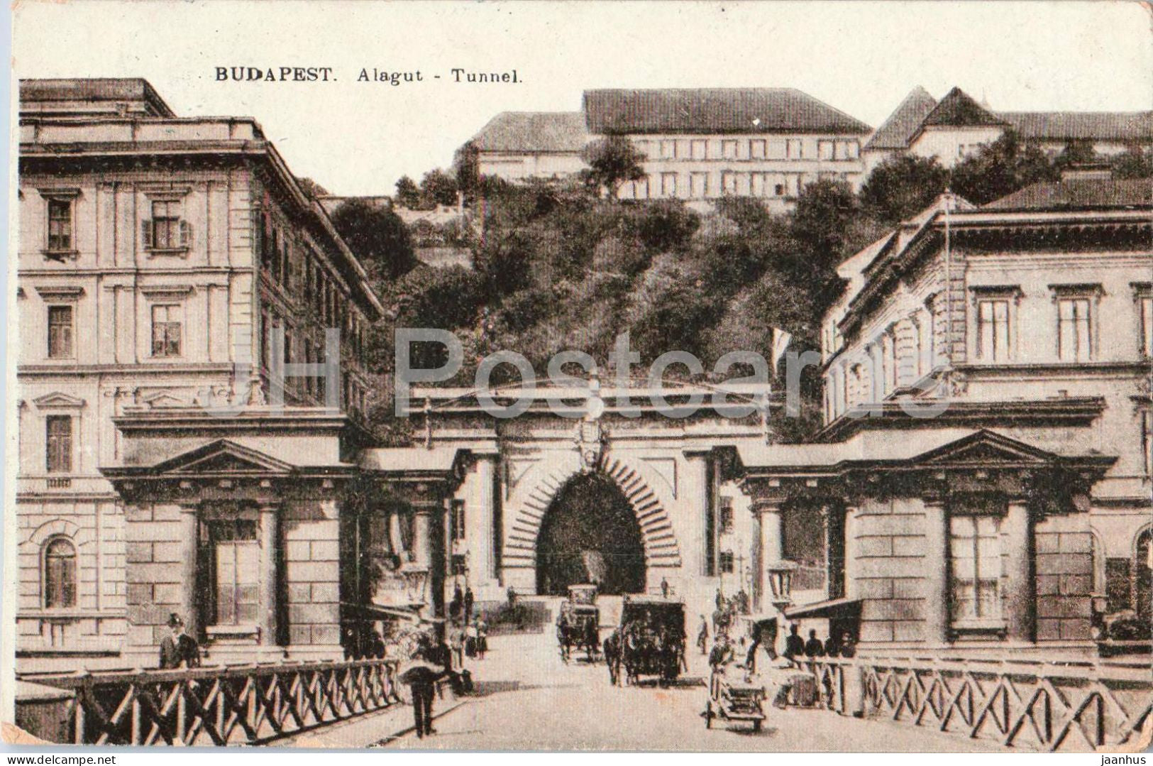 Budapest - Alagut - Tunnel - Clark Adam Square - old postcard - Hungary - used - JH Postcards