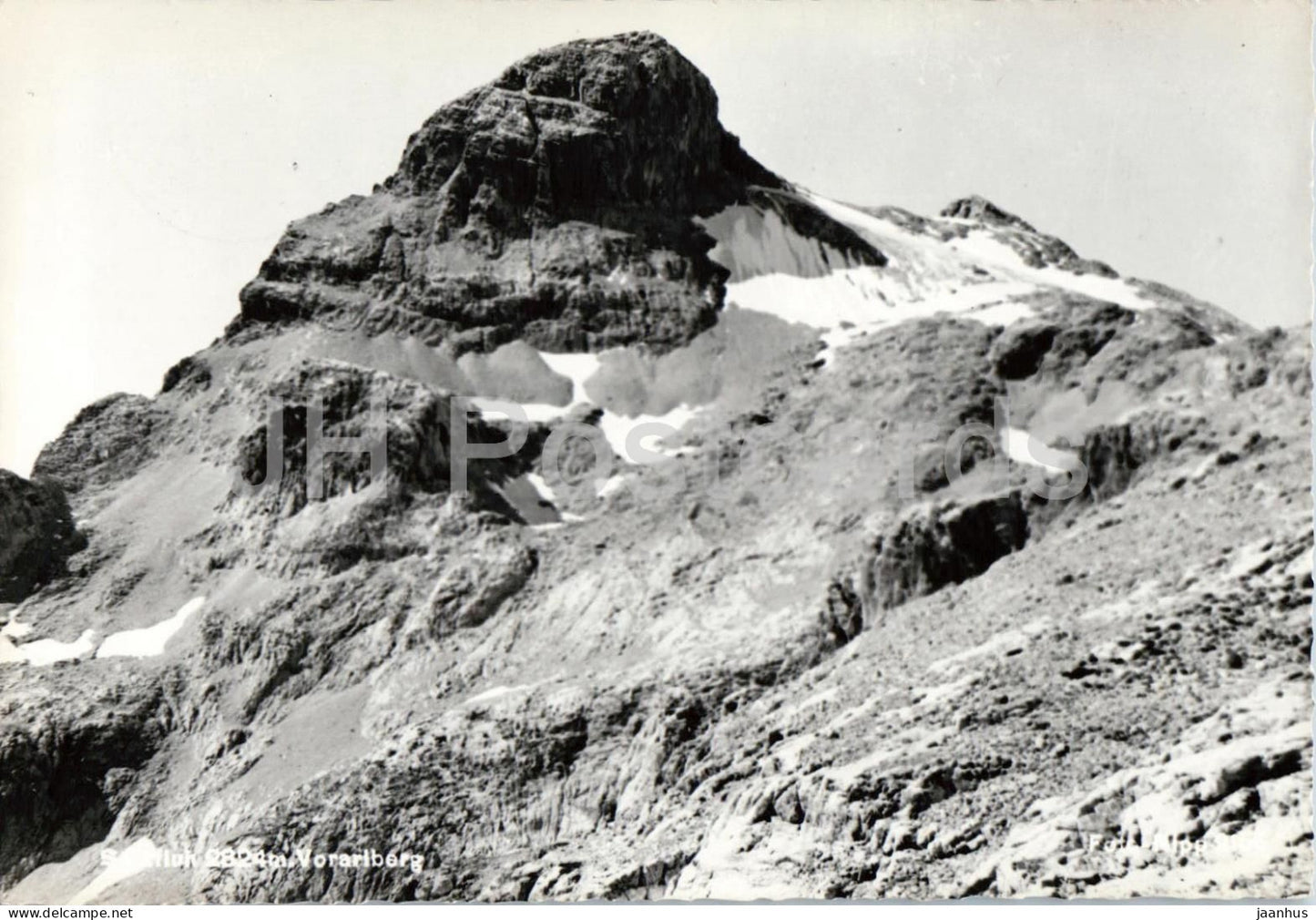 Sulzfluh 2824 m Vorarlberg - mountains - Alps - 1960 - Austria - used - JH Postcards