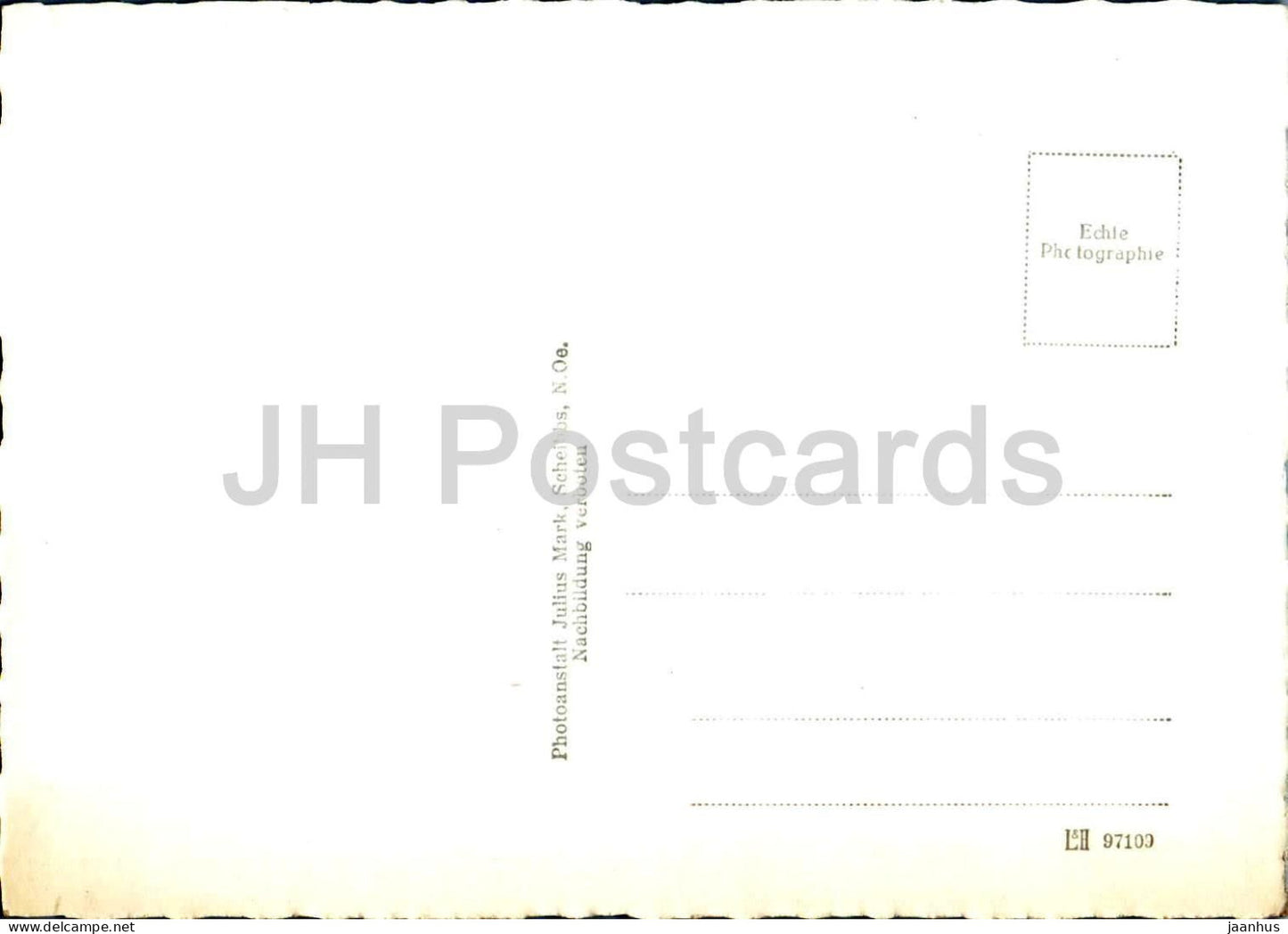 Lunzersee 607 m mit Scheiblingstein - alpine lake - mountain view - 1 - 1572 - old postcard - Austria - unused