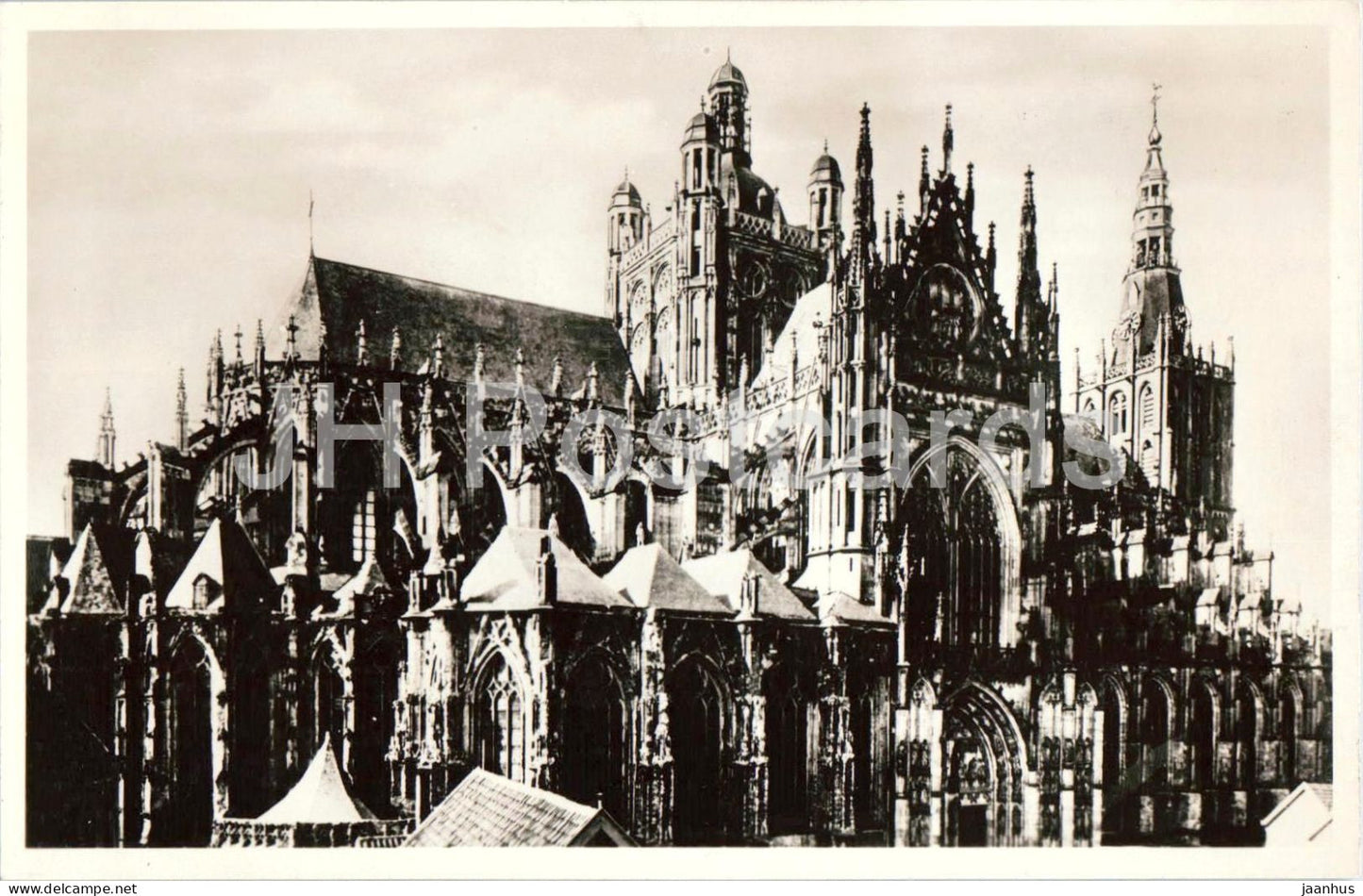 s Hertogenbosch - Basiliek St. Jan Noordzijde - St. Johns Cathedral north side - old postcard - Netherlands - unused - JH Postcards