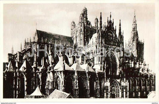 s Hertogenbosch - Basiliek St. Jan Noordzijde - St. Johns Cathedral north side - old postcard - Netherlands - unused - JH Postcards