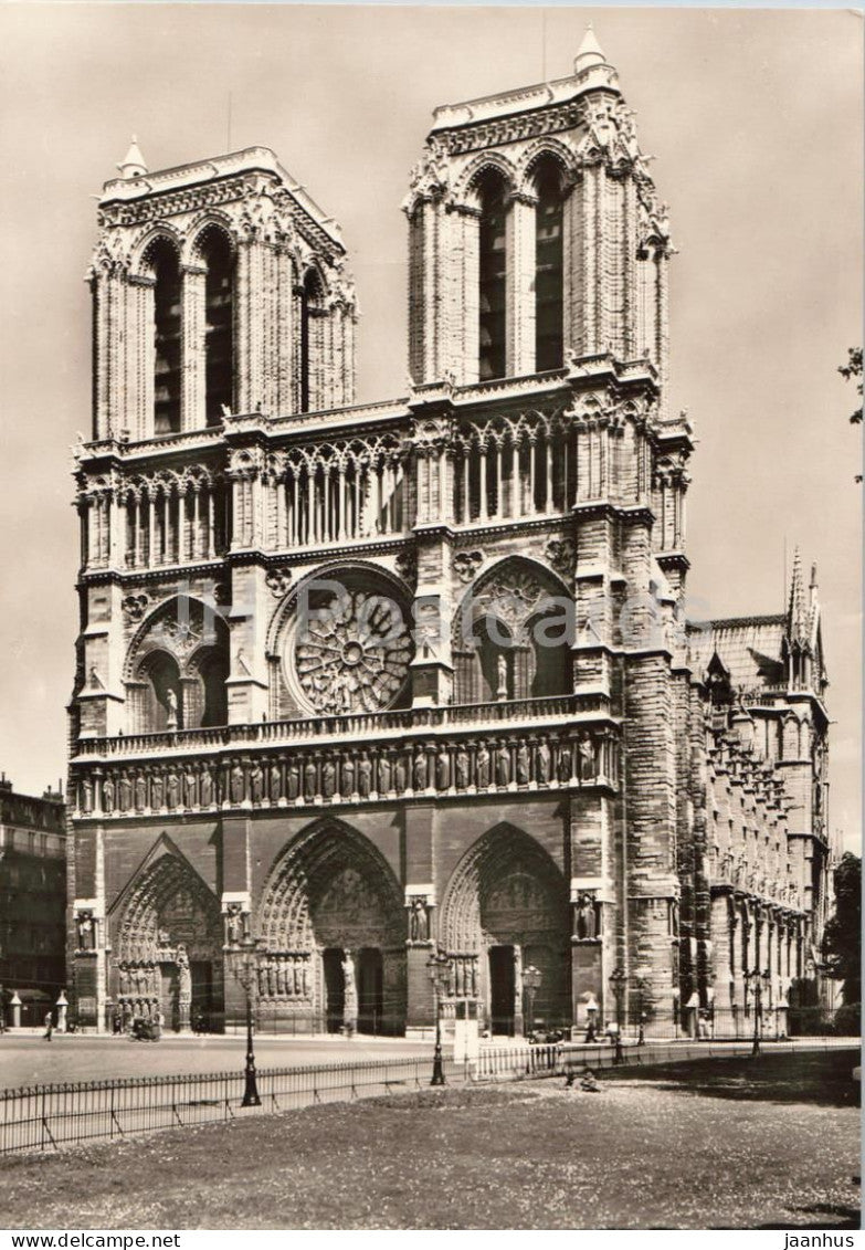 Paris - Notre Dame - Westfassade - West facade - cathedral - 291 - France - unused - JH Postcards