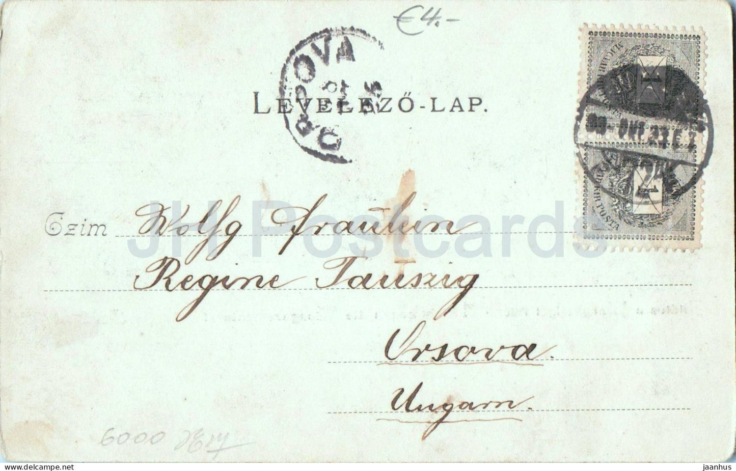 Budapest - Kilatas a Margitsziget fele - Ansicht gegen die Margaretheninsel - carte postale ancienne - années 1900 - Hongrie - utilisé 