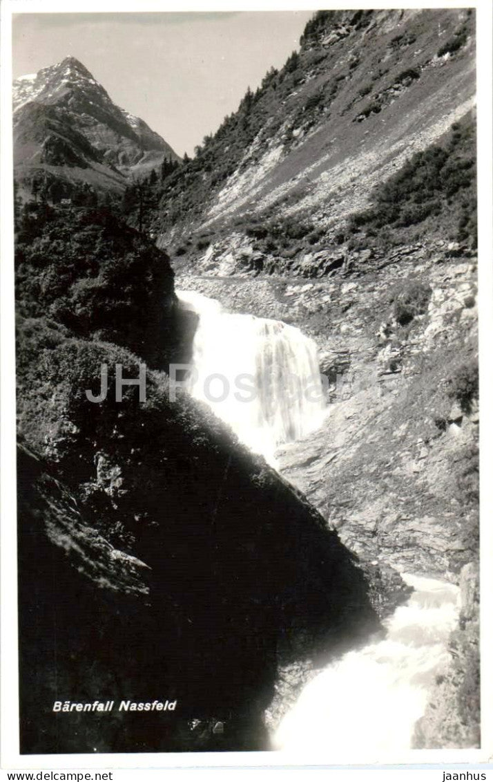 Barenfall - Nassfeld - Waterfall - mountains - 1931 - Austria - unused - JH Postcards