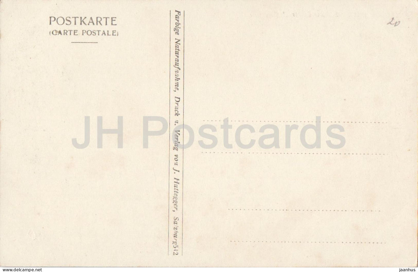 Salzburg - vom Restaurant Elektr. Aufzug aus - Nr. 512 - old postcard - Austria - unused