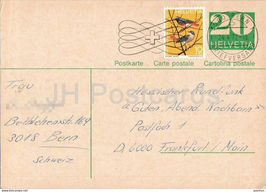 Guten Abend Nachbarn - Hessischer Rundfunk - postal stationery - 15 - 1972 - Switzerland - used - JH Postcards