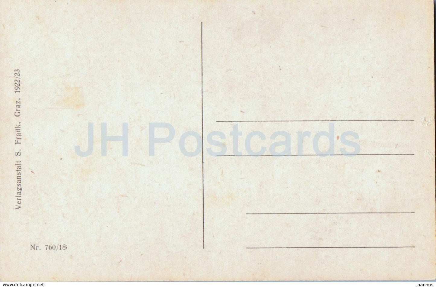 Barenfall mit Schareck - waterfall - mountain - landscape - 760/18 - old postcard - 1922 - Austria - unused