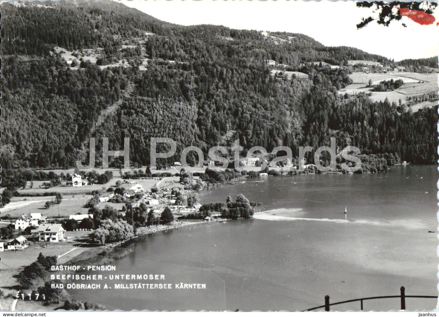 Gasthof Pension Seefischer Untermoser - Bad Dobriach a. Millstattersee Karnten - old postcard - 1959 - Austria - used - JH Postcards