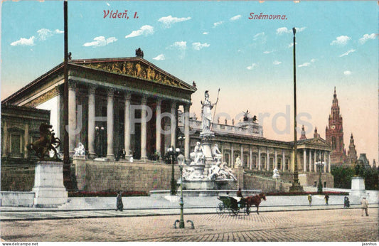 Wien - Vienna - Víden - Snemovna - Parliament - 36 - old postcard - 1917 - Austria - unused - JH Postcards