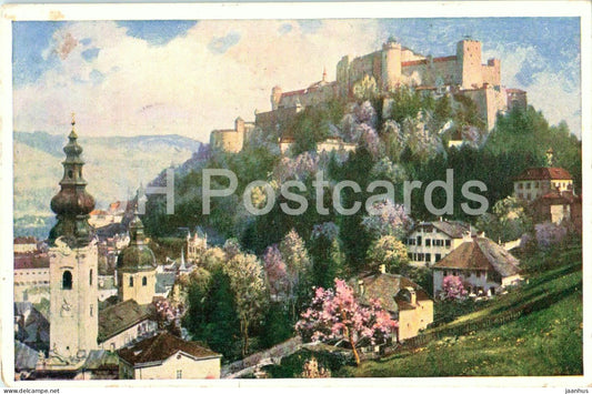 Salzburg - 7010/3 - old postcard - 1918 - Austria - used - JH Postcards