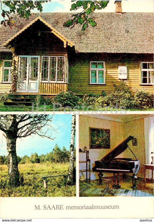 Hüpassaare - Composer M. Saar Memorial Museum - piano - 1982 - Estonia USSR - unused - JH Postcards