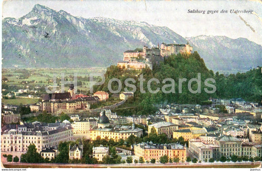 Salzburg gegen den Untersberg - old postcard - 1914 - Austria - used - JH Postcards