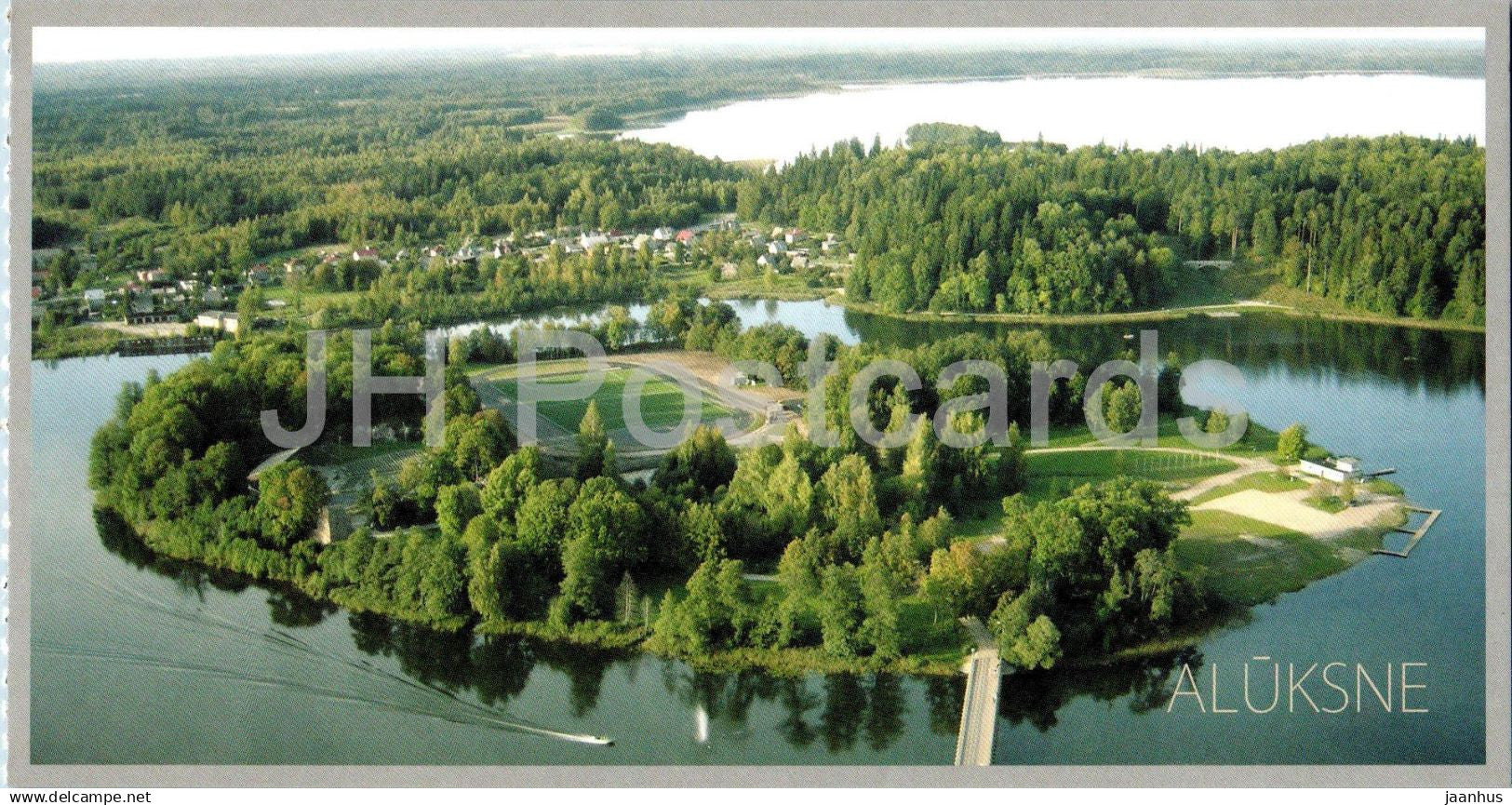 Aluksne - Aerial View - stadium - Latvia - unused - JH Postcards