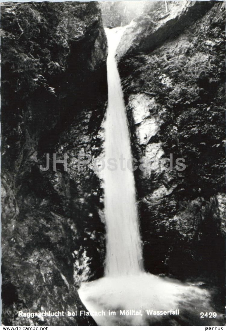 Raggaschlucht bei Flattach im Molltal - Wasserfall - gorge - waterfall - nature - 2429 - old postcard - Austria - unused - JH Postcards