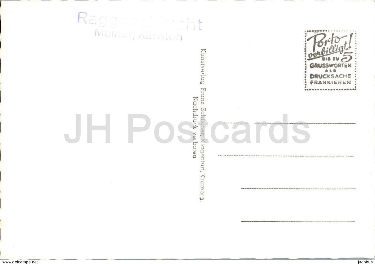 Raggaschlucht bei Flattach im Molltal - Wasserfall - gorge - waterfall - nature - 2429 - old postcard - Austria - unused