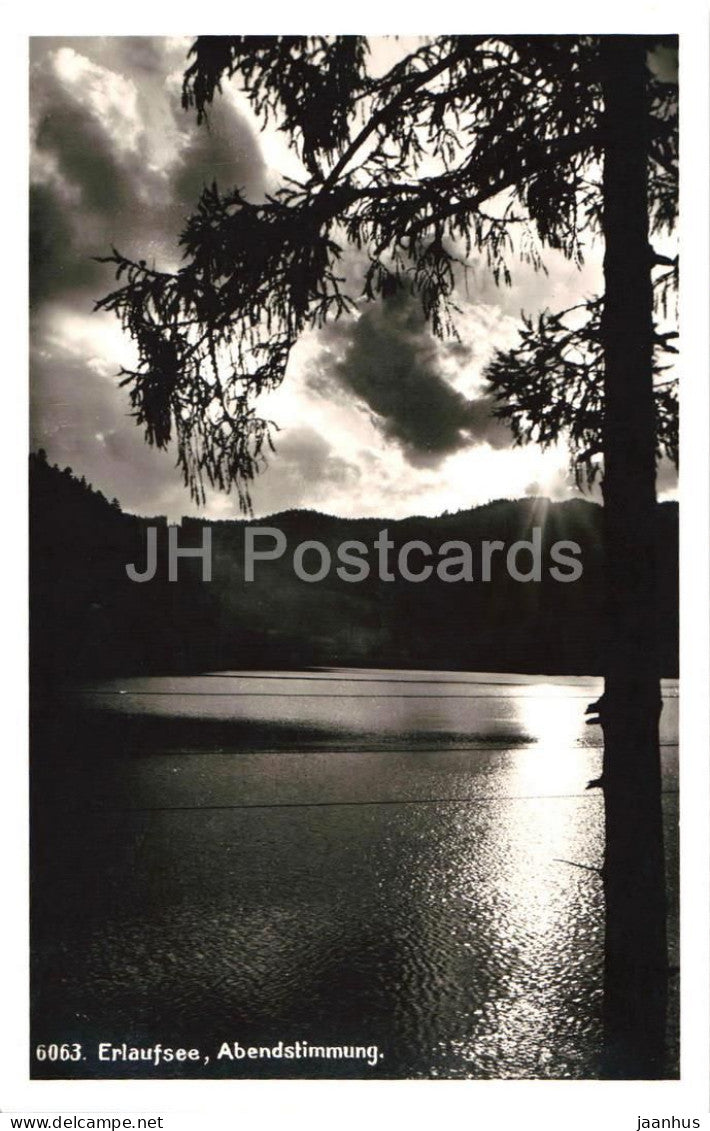 Erlaufsee - Abendstimmung - No. 6063 - photo postcard - 1933 - Austria - used - JH Postcards