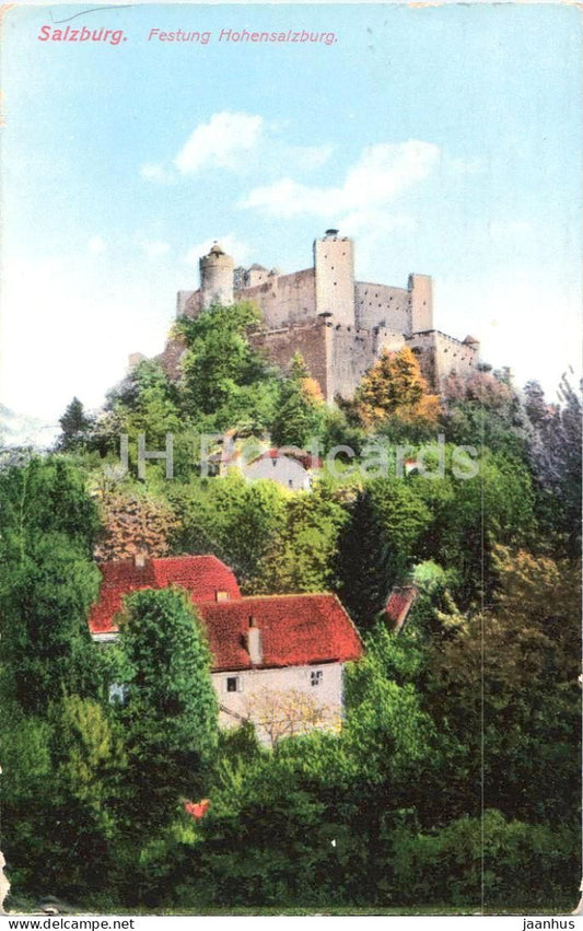 Salzburg - Festung Hohensalzburg - old postcard - 1913 - Austria - used - JH Postcards
