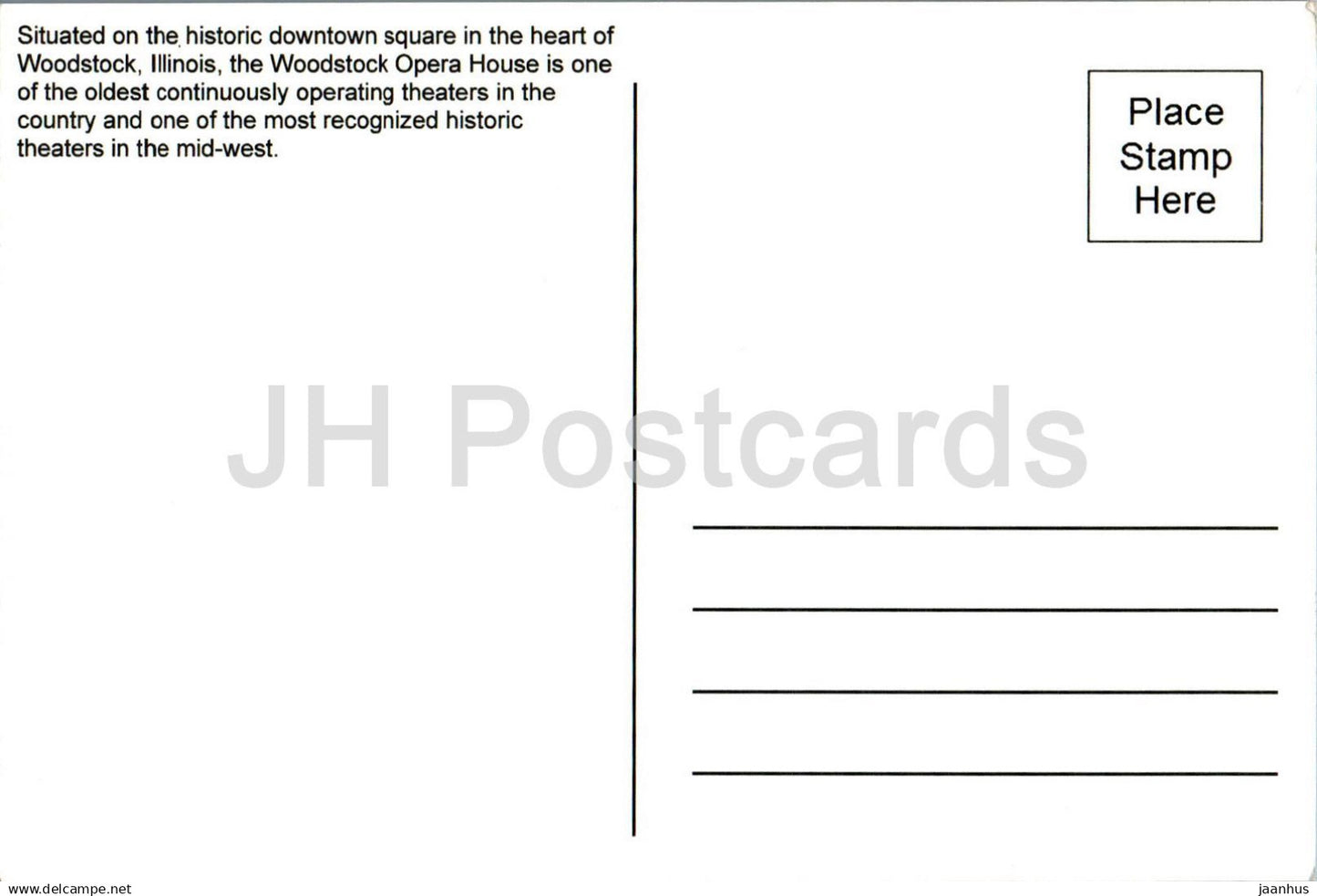 Woodstock Opera House - United States - USA- unused