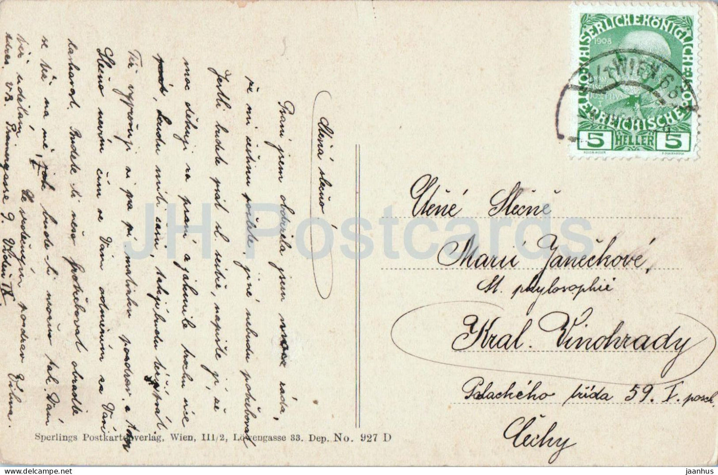 Wien - Vienna - Neptungrotte im k. k. Schlossgarten Schonbrunn - old postcard - 1910s - Austria - used