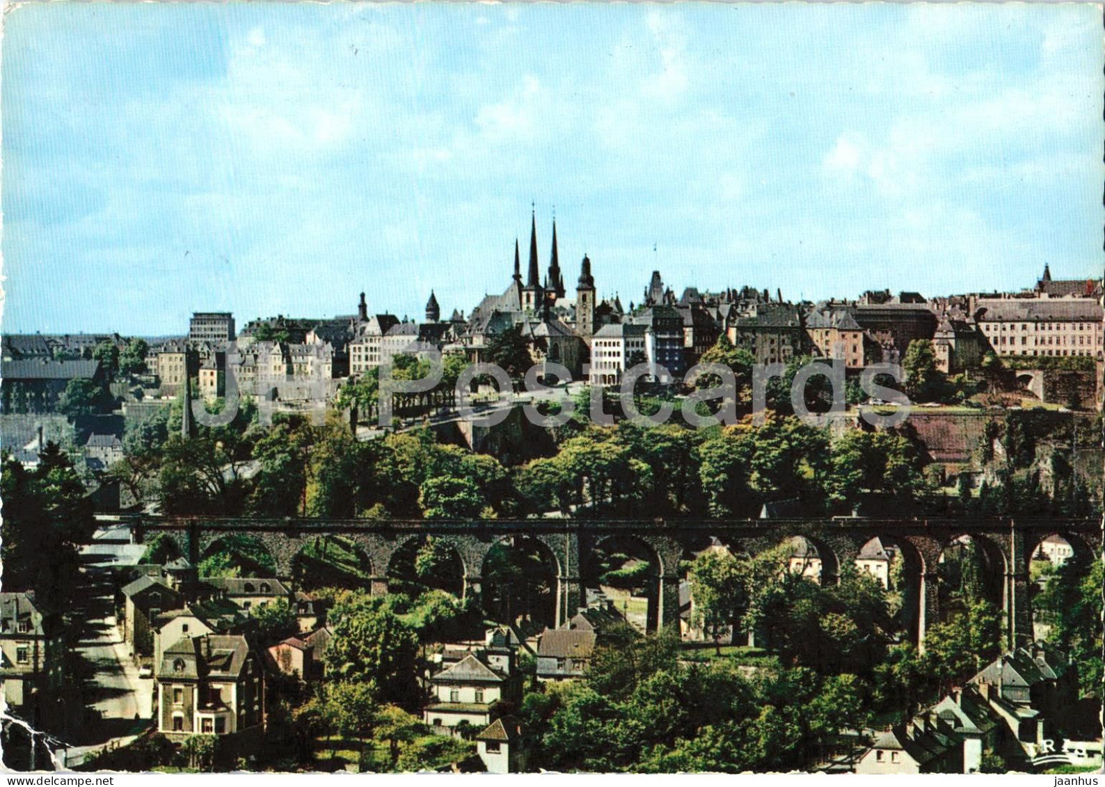 Luxembourg - Vue generale - General view - city panorama - old town - 113 - Luxembourg - used - JH Postcards
