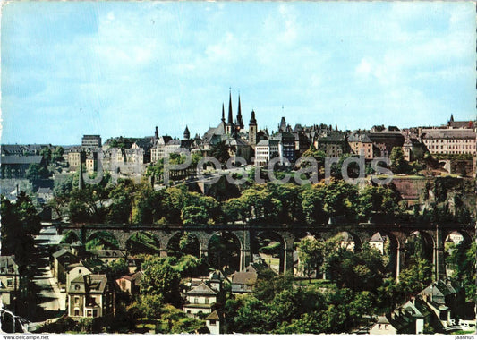 Luxembourg - Vue generale - General view - city panorama - old town - 113 - Luxembourg - used - JH Postcards