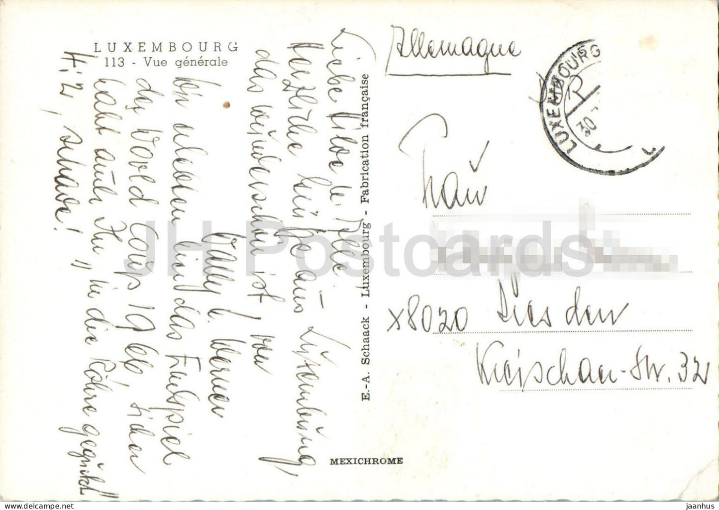 Luxembourg - Vue generale - General view - city panorama - old town - 113 - Luxembourg - used
