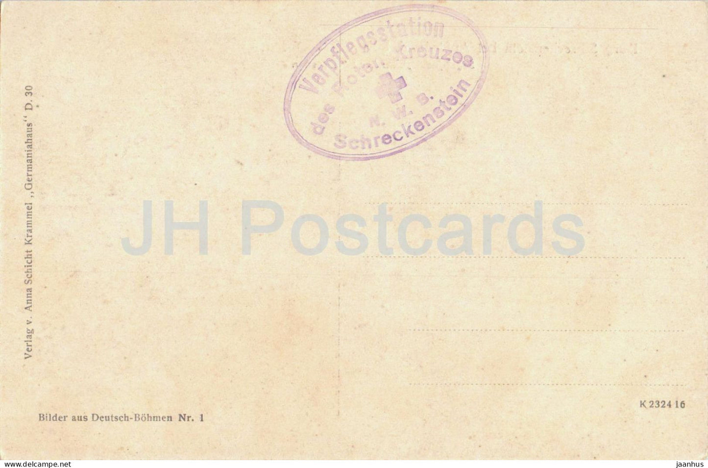 Burg Schreckenstein bei Aussig a. d. Elbe - Segeljacht Elbmove II - boat - old postcard - Czech Republic - Unused