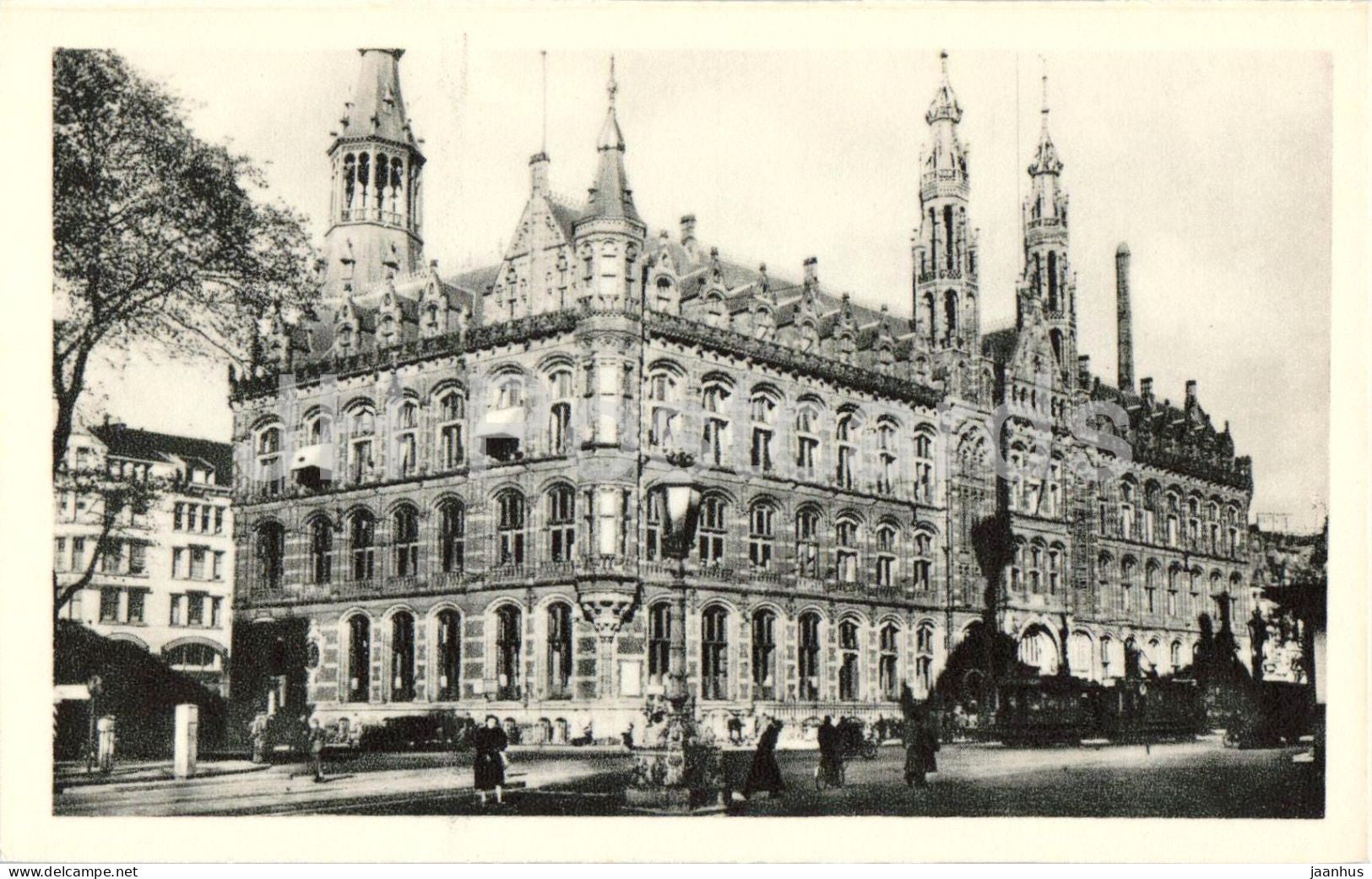 Amsterdam Postkantoor - Post Office - building - architecture - old postcard - Netherlands - unused - JH Postcards