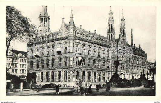 Amsterdam Postkantoor - Post Office - building - architecture - old postcard - Netherlands - unused - JH Postcards