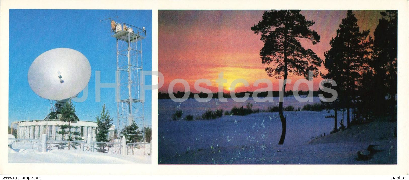 Surgut - Orbita station and city surroundings - Khanty-Mamsi region - 1980 - Russia - USSR - unused - JH Postcards