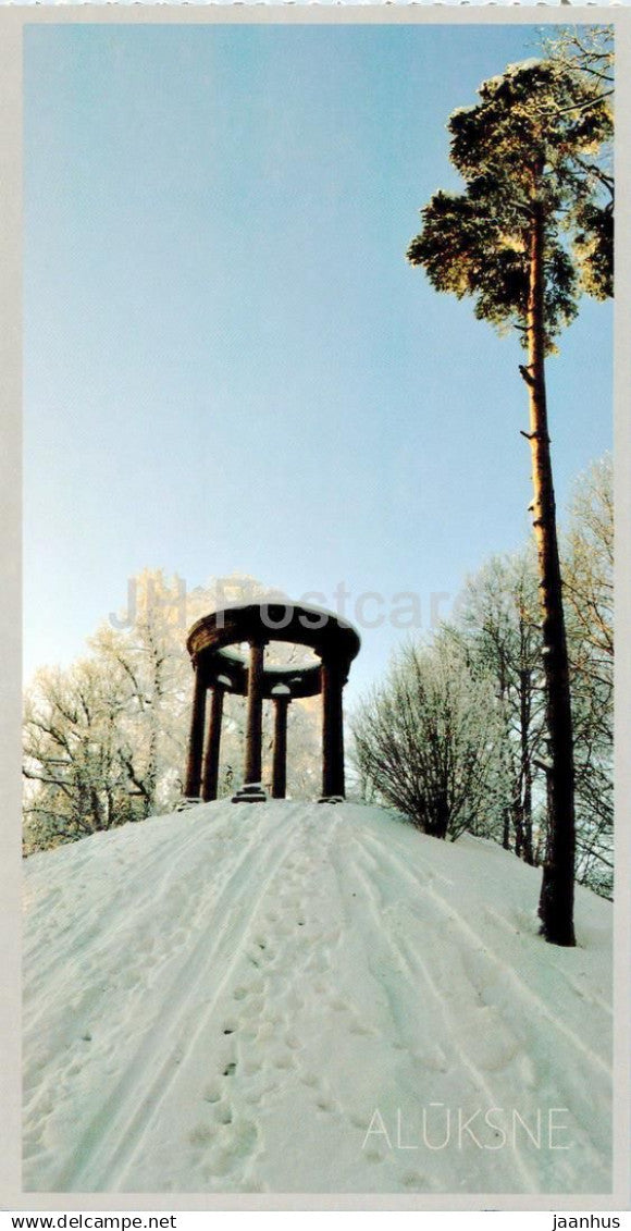 Aluksne - Temple Hill - Latvia - unused - JH Postcards