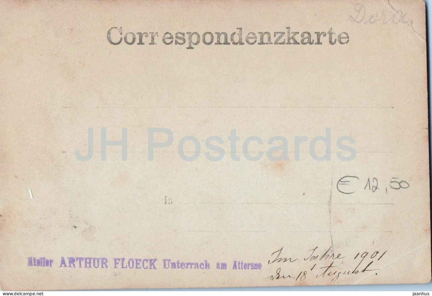 Unterrach am Attersee - Festzug - Emperor Franz Joseph 71st birthday parade - old postcard - 1901 - Austria - used