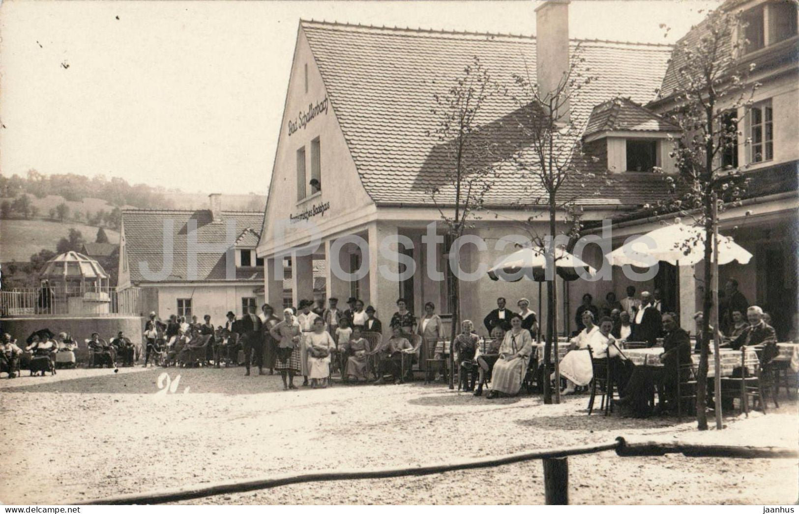 Bad Schallerbach - Provisorisches Badehaus - Hanns Winker photo - old postcard - Austria - unused - JH Postcards