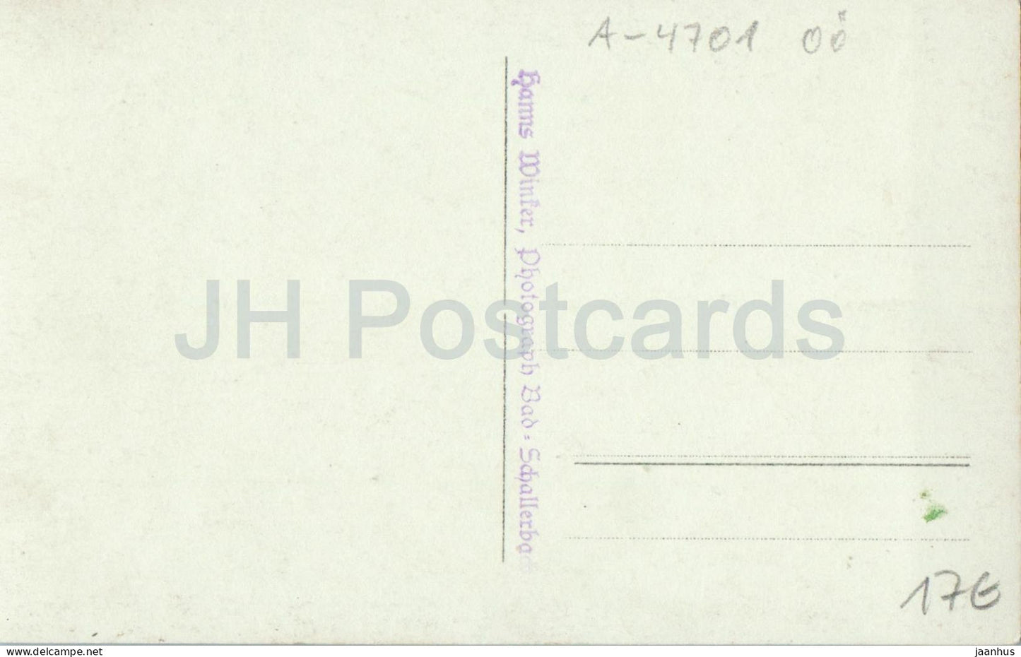 Bad Schallerbach - Provisorisches Badehaus - Hanns Winker photo - old postcard - Austria - unused