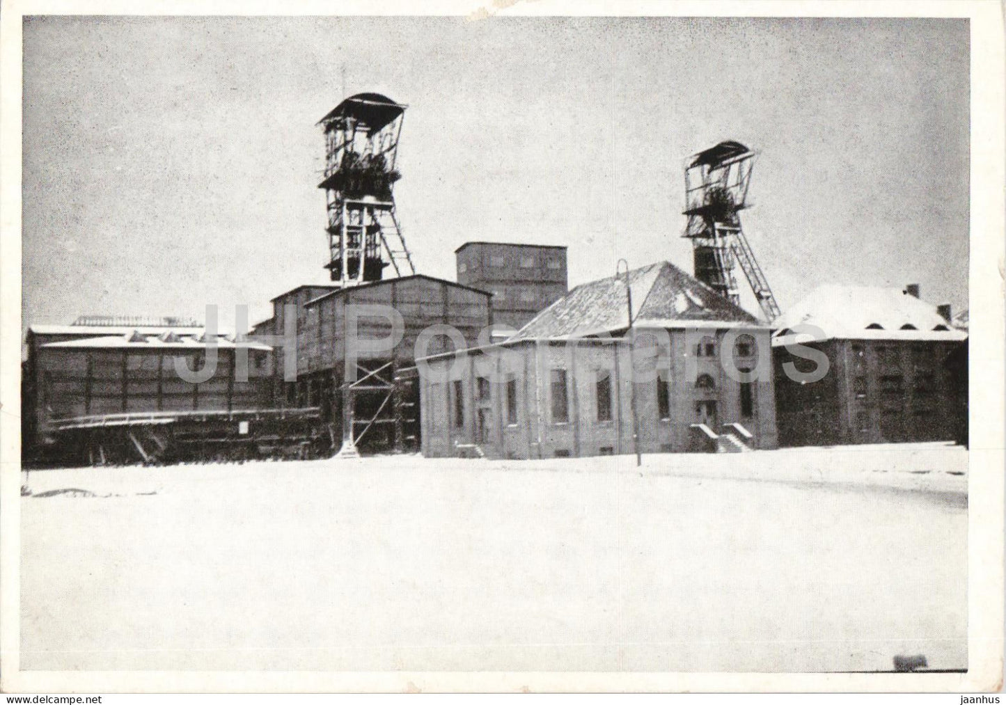 Gleiwitz OS - Oehringen Grube mine - mining - industry - Gliwice - Schlesien - Silesia - old postcard - Poland - unused - JH Postcards