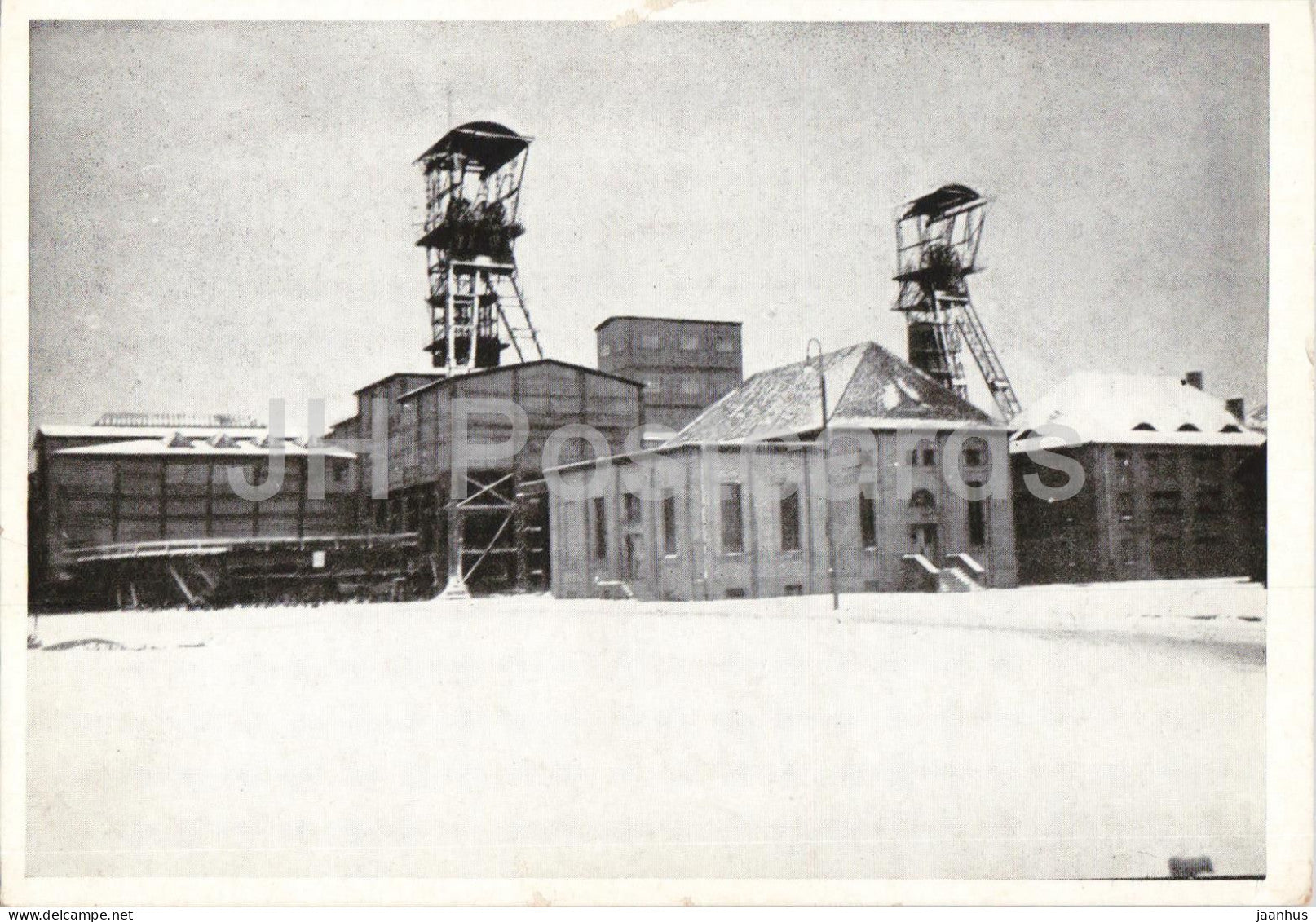 Gleiwitz OS - Oehringen Grube mine - mining - industry - Gliwice - Schlesien - Silesia - old postcard - Poland - unused - JH Postcards