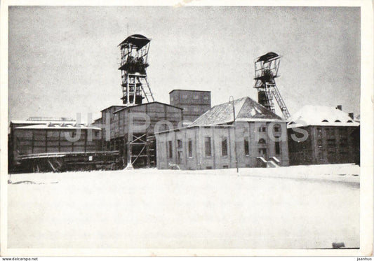 Gleiwitz OS - Oehringen Grube mine - mining - industry - Gliwice - Schlesien - Silesia - old postcard - Poland - unused - JH Postcards