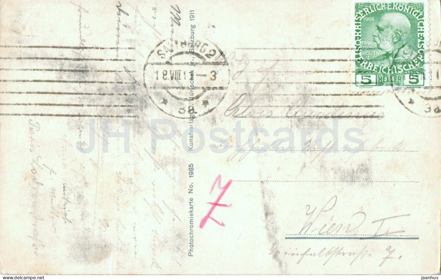 Feste Hohensalzburg - Salzburg - Nr. 1985 - old postcard - Austria - used