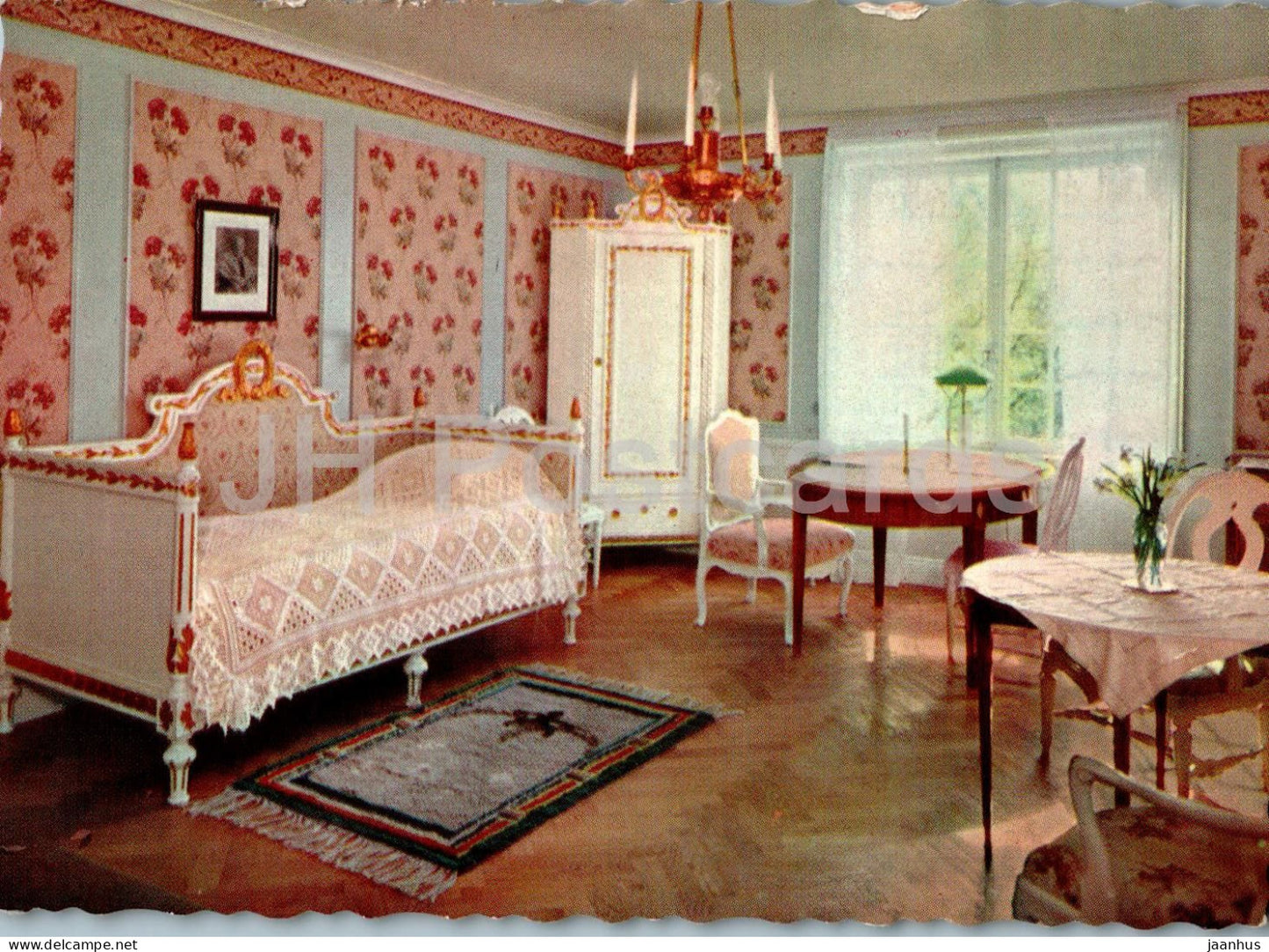 Marbacka - Selma Lagerlofs hem - Sovrummet - Selma Lagerlof home - Sleeping Room - 3032 - Sweden - unused - JH Postcards