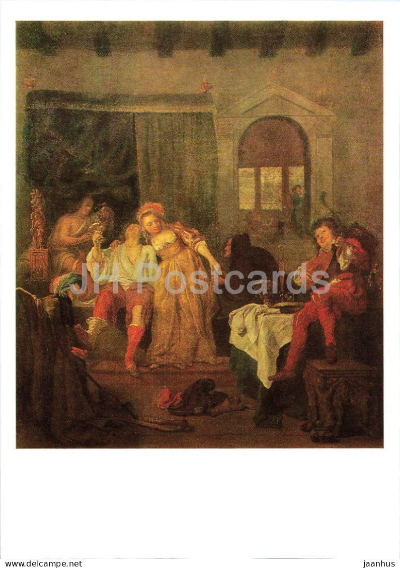 painting by Gabriel Metsu - The Prodigal Son - Dutch art - 1988 - Russia USSR - unused - JH Postcards