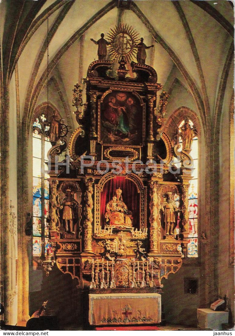 Maria Worth am Worthersee - Pfarrkirche - Hochaltar - Gnadenstatue - church - altar - 1248 - Austria - unused - JH Postcards