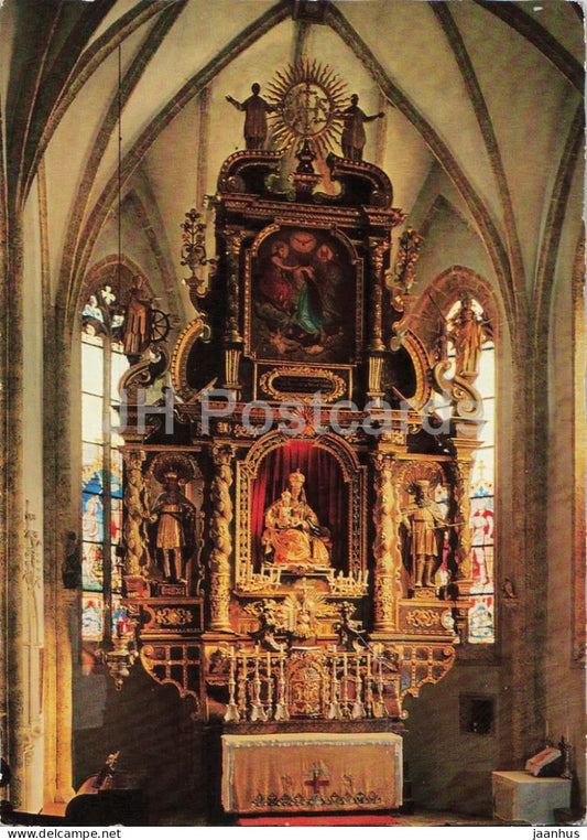 Maria Worth am Worthersee - Pfarrkirche - Hochaltar - Gnadenstatue - church - altar - 1248 - Austria - unused - JH Postcards