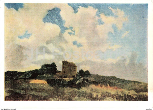 painting by Nikolai Ge - Clouds - Frascati - Russian art - 1969 - Russia USSR - unused - JH Postcards
