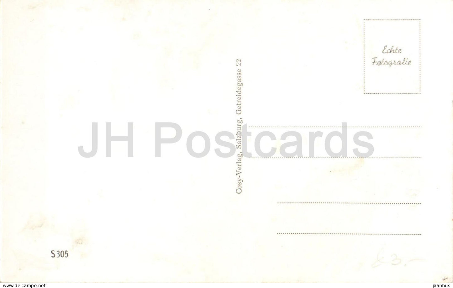 Gosau See mit Dachstein 2996 m - alpine lake - mountains - old postcard - Austria - unused