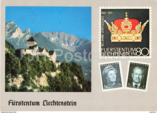 Liechtenstein - Schloss Vaduz Residenz - Fursten von Liechtenstein castle - prince - 1421 - Liechtenstein - unused - JH Postcards